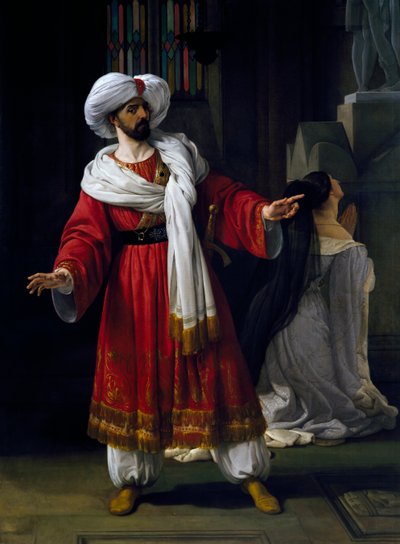 Giovanni David (1790-1864) en el papel de Alejandro en el melodrama Árabes en la Galia de Giovanni Papini (1796-1867) de Francesco Hayez