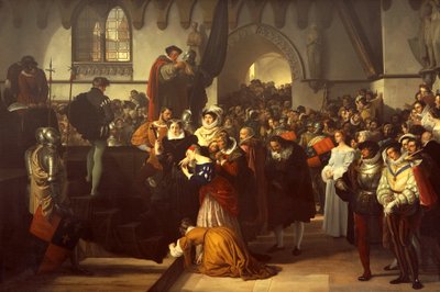 María Reina de Escocia siendo llevada al cadalso de Francesco Hayez