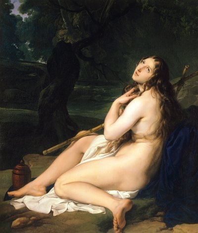 Santa María Magdalena penitente de Francesco Hayez