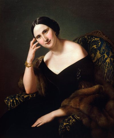 Retrato de Caterina Bonvicini Cardinale, por Francesco Hayez de Francesco Hayez