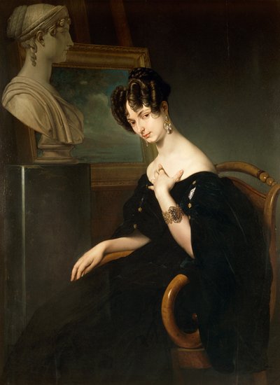 Retrato de Cristina Trivulzio Belgiojoso de Francesco Hayez