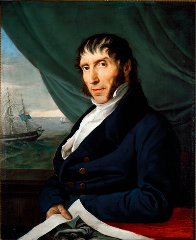Retrato de Francesco Peloso, Principal Mecenas por Francesco Hayez de Francesco Hayez