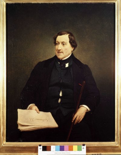 Retrato de Gioacchino Rossini (1792-1868) - por Hayez, Museo Brera, Milán de Francesco Hayez