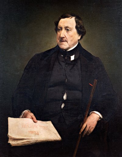 Retrato de Gioachino Rossini de Francesco Hayez