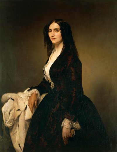 Retrato de la Sra. Matilde Juva Branca de Francesco Hayez