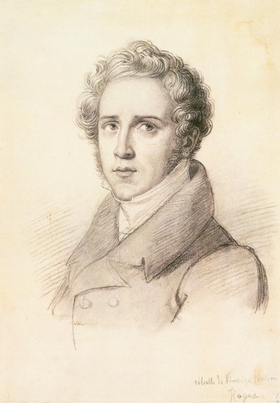 Retrato del compositor italiano Vincenzo Bellini de Francesco Hayez