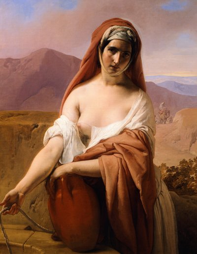 Rebeca en el pozo de Francesco Hayez