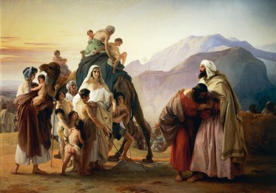 Reconciliación de Esaú con Jacob de Francesco Hayez