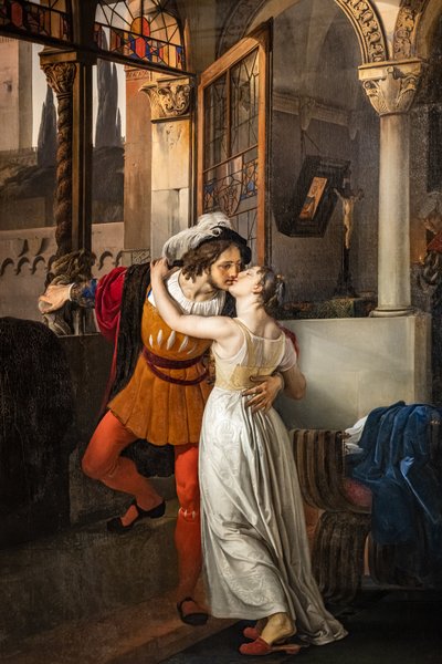 El último beso de Romeo a Julieta de Francesco Hayez