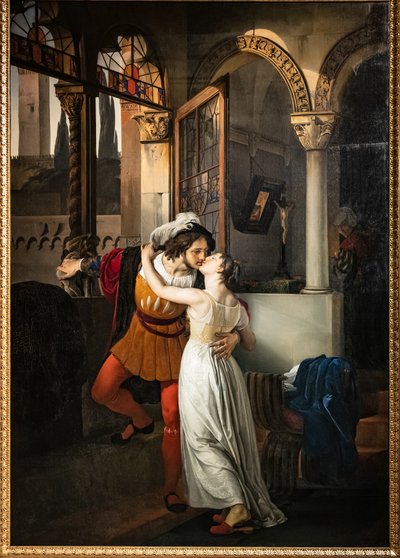 El último beso de Romeo a Julieta de Francesco Hayez