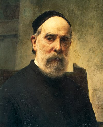 Autorretrato a los 88 años (detalle) de Francesco Hayez