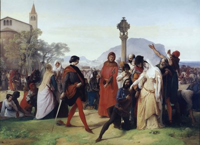 Vísperas sicilianas: Martes de Pascua - Las masacres de los franceses por los sicilianos, 31 de marzo de Francesco Hayez