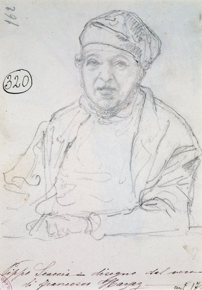 Estudio para el retrato de su cuñado Pippo Scaccia de Francesco Hayez