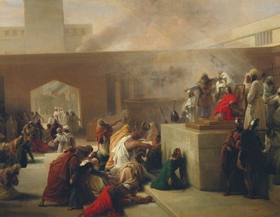 La Coronación de Joás, 1839 de Francesco Hayez