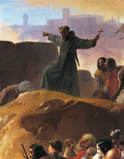 La Sed Sufrida por los Primeros Cruzados en Jerusalén (detalle) de Francesco Hayez