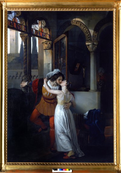 El último beso de “Julieta y Romeo”, por Shakespeare de Francesco Hayez