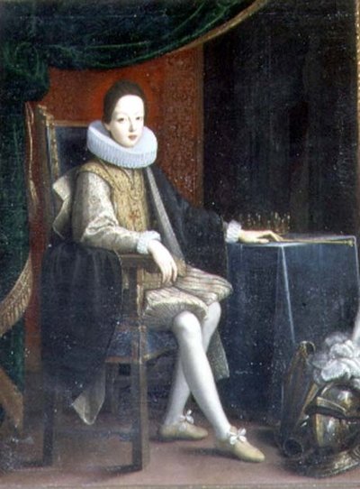 Retrato del Emperador del Sacro Imperio Romano Germánico Fernando II (1578-1637) 1623 de Francesco Ligozzi