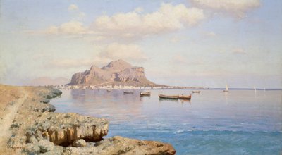 Vista de Palermo, de Francesco Lojacono (1838-1915), óleo sobre lienzo, 50,5x91,5 cm de Francesco Lojacono