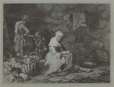 Interior de una casa de Francesco Londonio