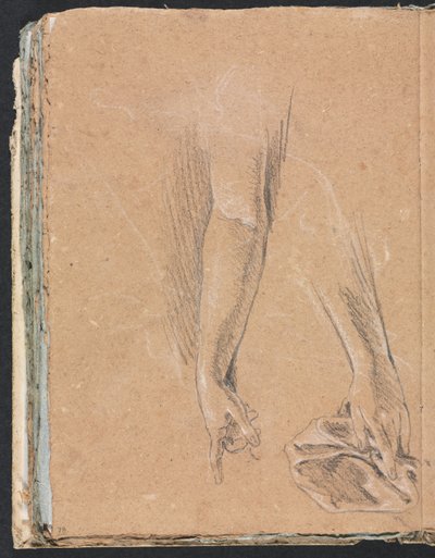 Cuaderno de bocetos de Verona: Brazos y manos con drapeado página 78, 1760 de Francesco Lorenzi