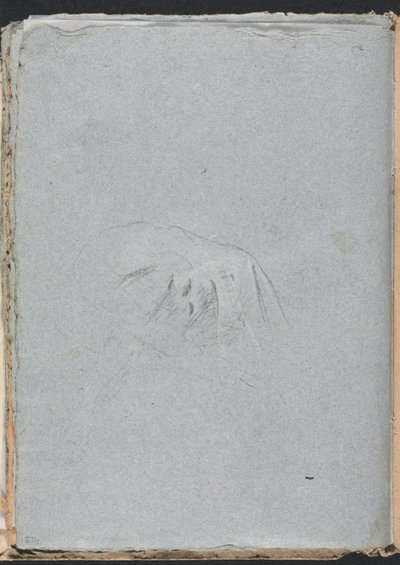 Cuaderno de bocetos de Verona: Página de drapeado 20, 1760 de Francesco Lorenzi