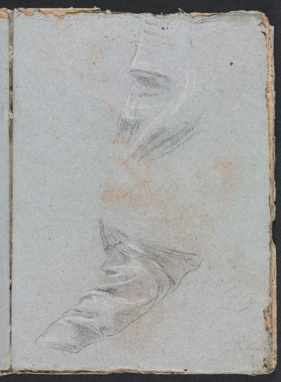 Cuaderno de bocetos de Verona: Estudio de drapeado (página 39) de Francesco Lorenzi