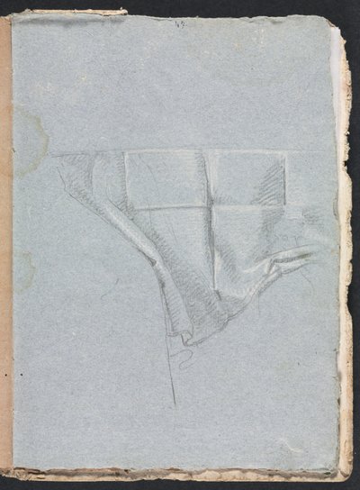 Cuaderno de bocetos de Verona: Estudio de drapeado (página 93) de Francesco Lorenzi