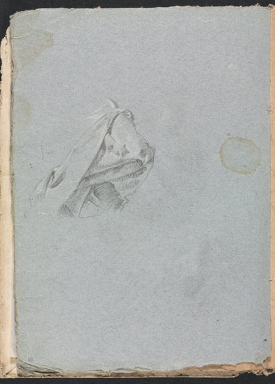Cuaderno de Bocetos de Verona: Estudio de Drapería página 10, 1760 de Francesco Lorenzi