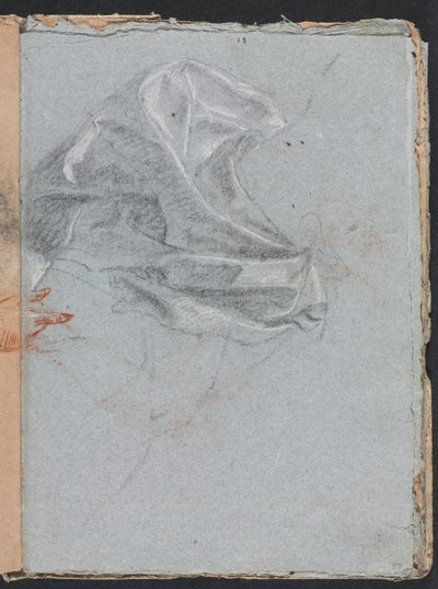 Cuaderno de bocetos de Verona: Estudio de drapeado, página 37 de Francesco Lorenzi