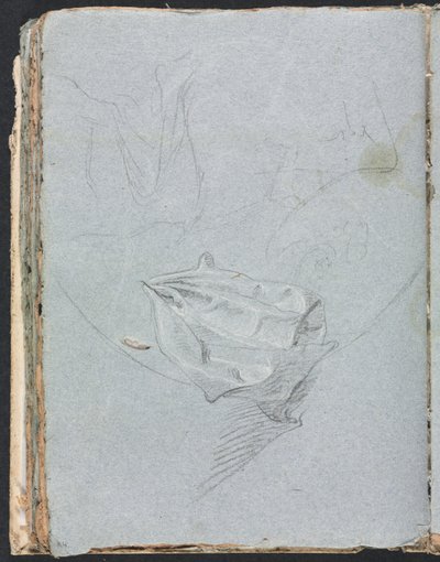 Cuaderno de bocetos de Verona: estudio de drapeado página 84, 1760 de Francesco Lorenzi