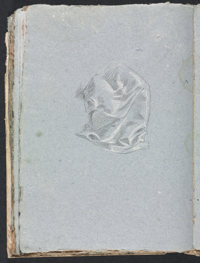 Cuaderno de bocetos de Verona: Estudio de drapeado página 94, 1760 de Francesco Lorenzi