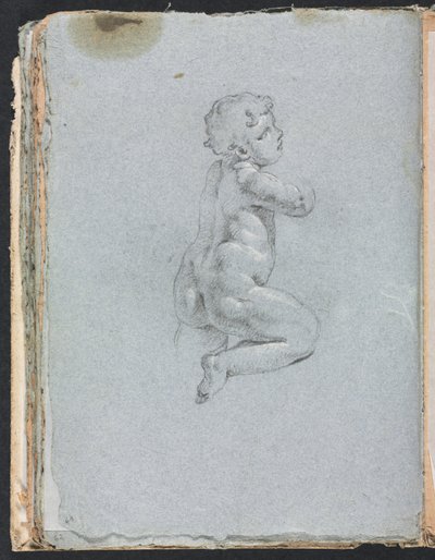 Cuaderno de Bocetos de Verona: Putto de perfil página 64, 1760 de Francesco Lorenzi