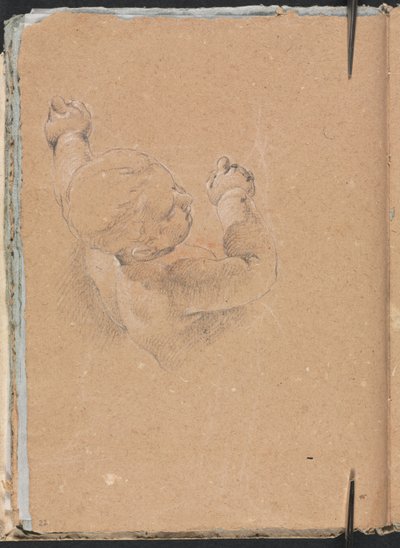 Cuaderno de bocetos de Verona: Putto página 22, 1760 de Francesco Lorenzi