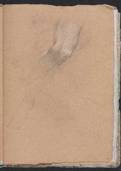 Cuaderno de Bocetos de Verona: Pierna derecha (página 33) de Francesco Lorenzi