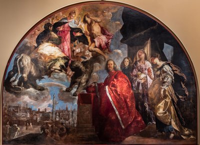 Glorificación del Podestá Girolamo Priuli de Francesco Maffei