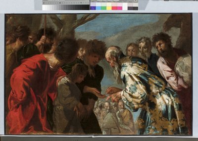 José vendido por sus hermanos, c.1657-58 (óleo sobre lienzo) de Francesco Maffei