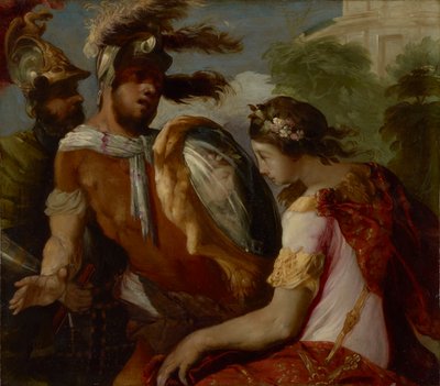 Rinaldo y el escudo espejo, c.1650-55 de Francesco Maffei