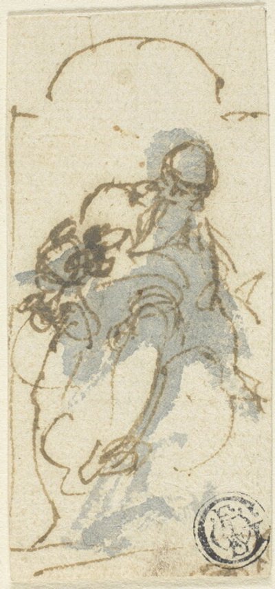 Santo en un nicho de Francesco Maffei