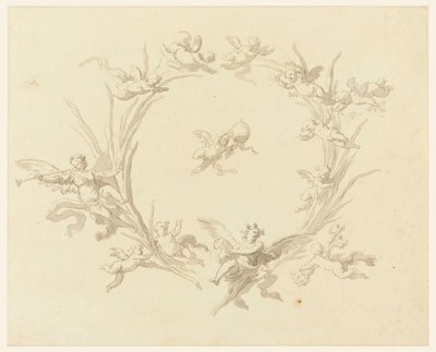 Estudio para decoración de fresco, Palacio del Quirinal, Roma, 1815-16 de Francesco Manno