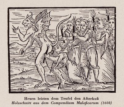 Brujas besando el ano del diablo de Francesco Maria Guazzo