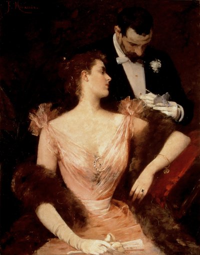 Invitación al vals, hacia 1894 (óleo) de Francesco Miralles Galaup