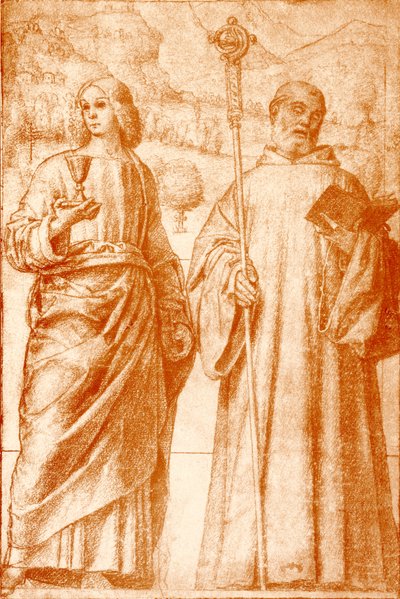 San Juan Bautista y San Benito de Francesco Morone