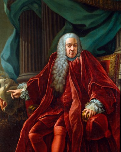 Retrato de Agostino Viale (1692-1777) dux de la República de Genes de 1750 a 1752 Pintura de Francesco Narice (ca. 1719-1785) 1750 aprox. Sol. 153x122 cm Sestri Levante, Galleria Rizzi de Francesco Narice