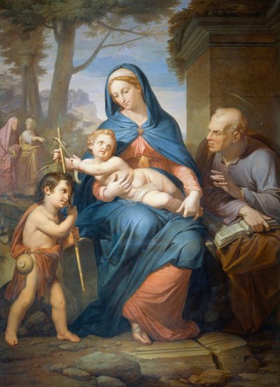 Sagrada Familia, ante 1836, de Francesco Nenci (1781-1850), óleo sobre lienzo, 200x147 cm de Francesco Nenci