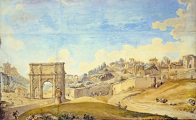 Vista de Roma de Francesco Panini