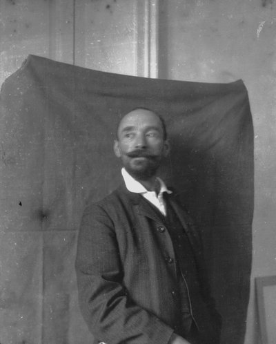 Francesco Paolo Michetti, autorretrato (foto en blanco y negro) de Francesco Paolo Michetti