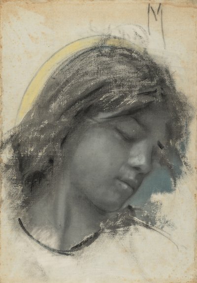 Cabeza de ángel (anverso); Cabeza de mujer (reverso) de Francesco Paolo Michetti