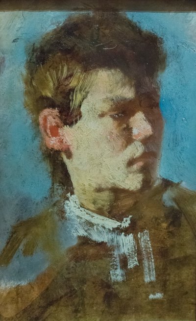 Autorretrato de joven de Francesco Paolo Michetti