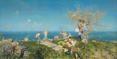 Primavera y amor, 1878 de Francesco Paolo Michetti