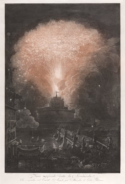 Fuego artificial llamado Molinete que s de Francesco Piranesi